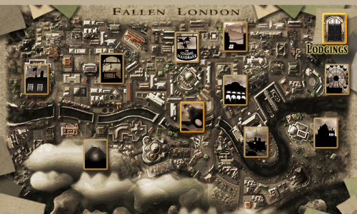 Скриншот Fallen London.